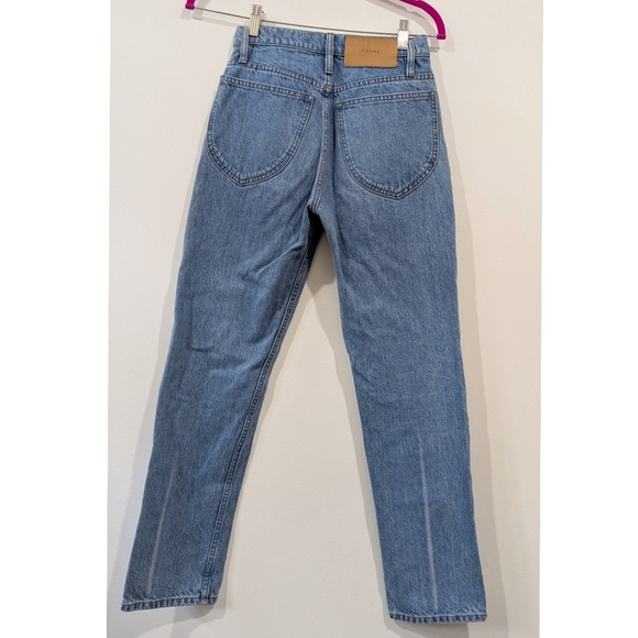 Frame Le Italien Straight Jean In Pure Blue - Picture 5 of 8